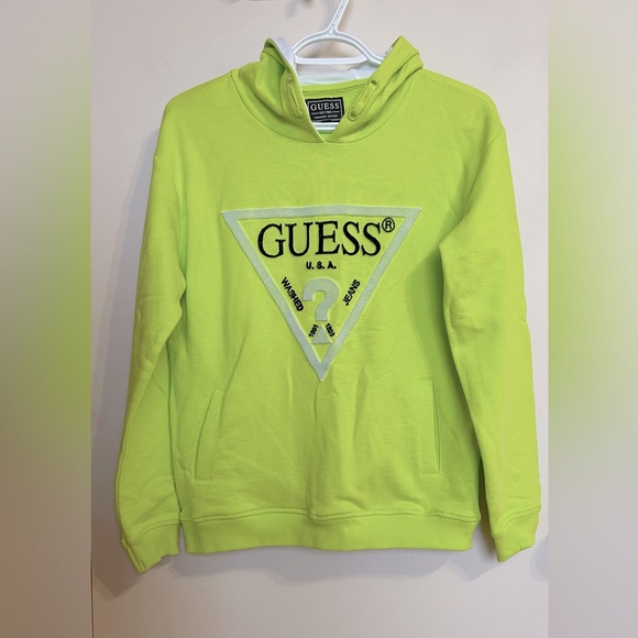 Guess Jackets & Blazers - GUESS Triangle Logo Hooded Jacket, size 12 women, girls. New with tags